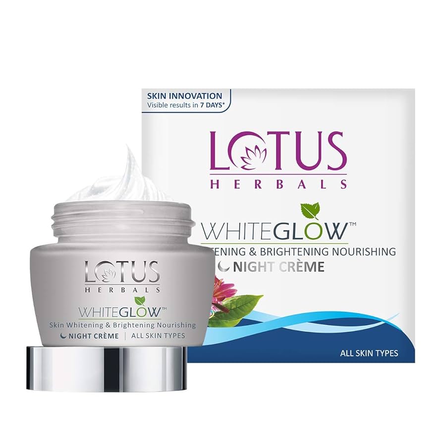 Lotus Herbals Whiteglow Skin Whitening & Brightening Nourishing Night Creme 60g