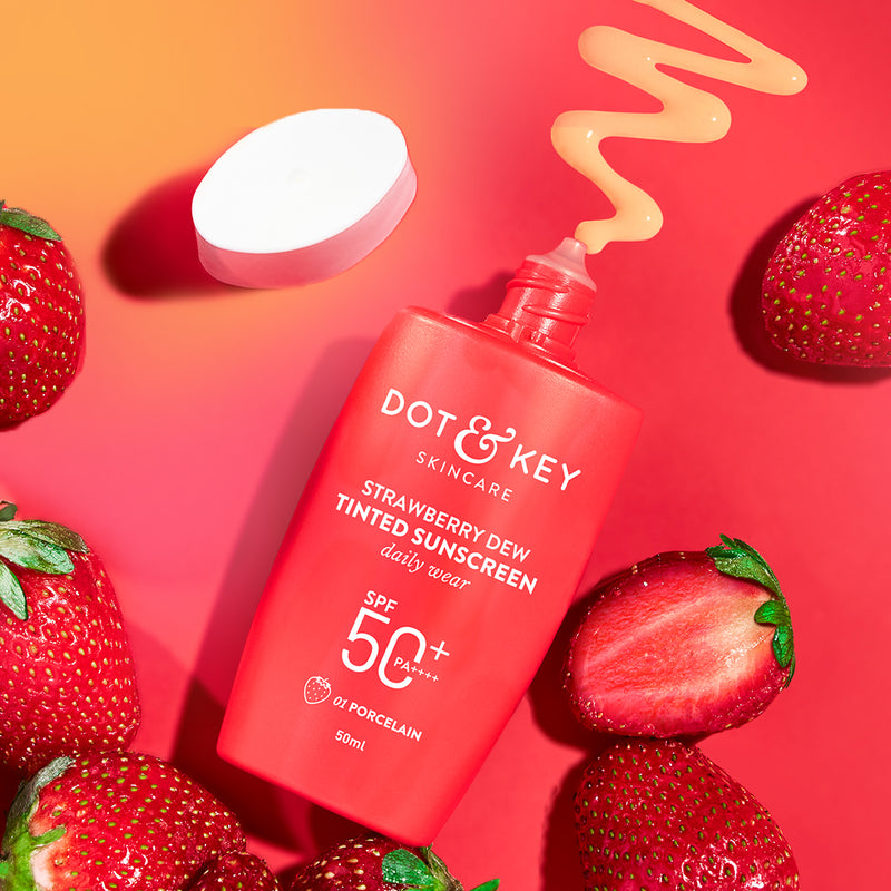 Dot & Key Strawberry Dew Tinted Sunscreen SPF 50+ PA++++ , (50g)