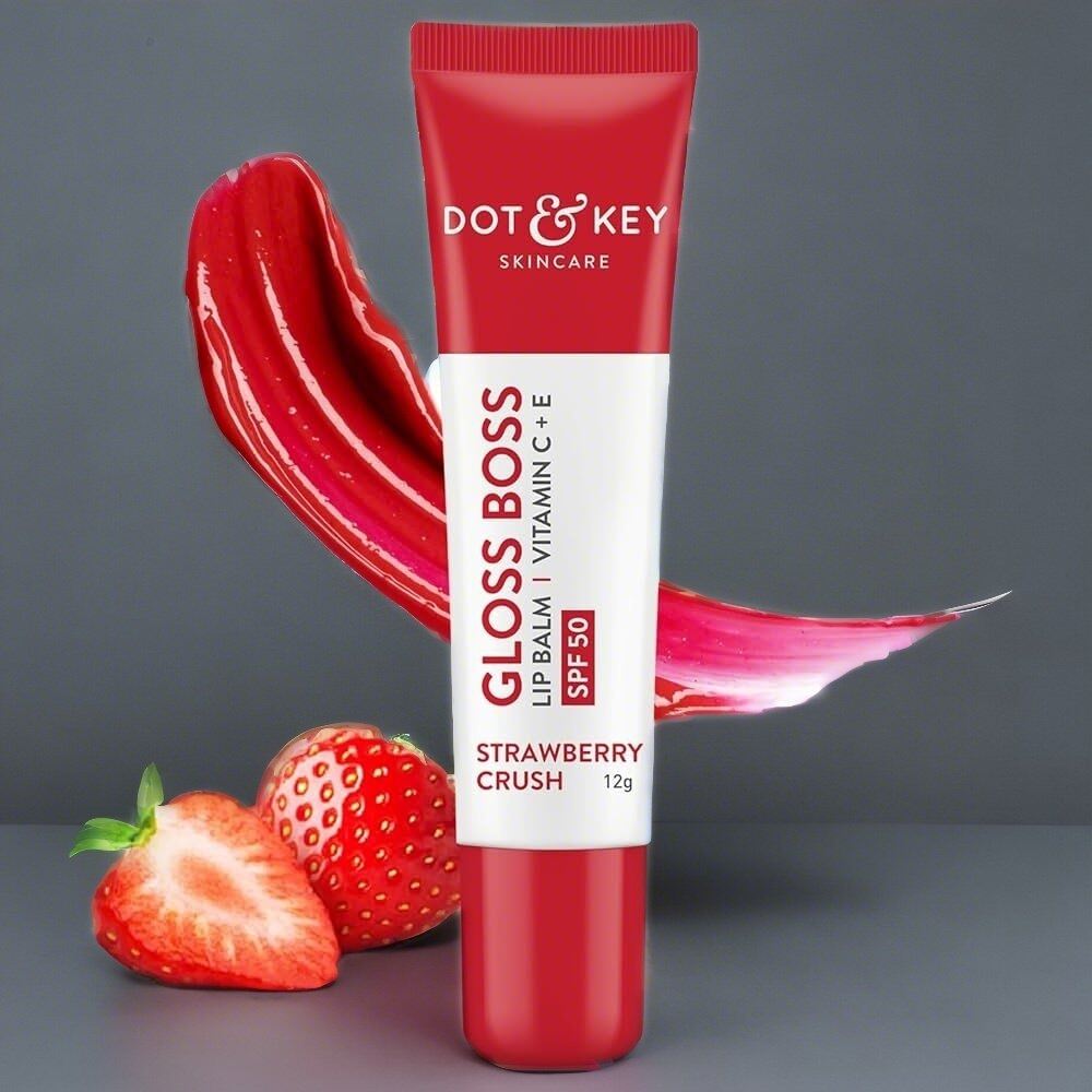 Dot & key Gloss Boss Vitamin C+E  Lip Balm ( Strawberry Crush) 12gm