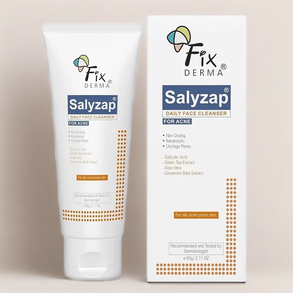 Fixderma Salyzap Daily Face Cleanser For Clear Acne 60gm