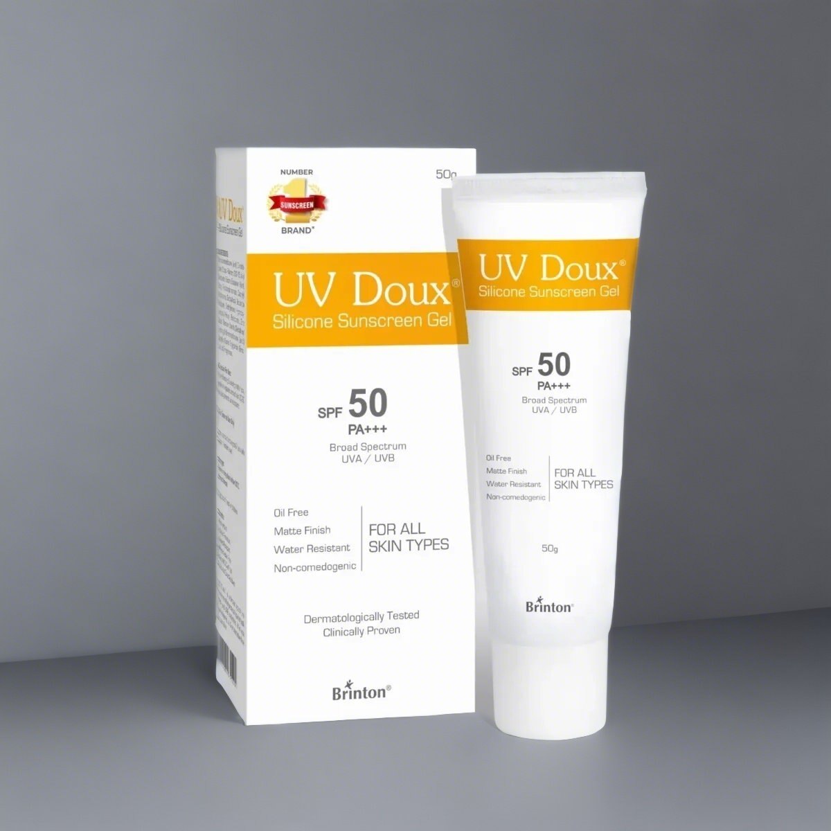Brinton  UV Doux Silicone Sunscreen Gel Spf 50 PA+++ 50gm
