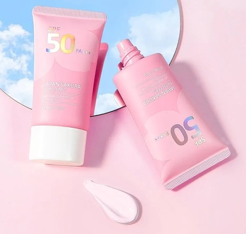 Laikou Japan Sakura Face Sunscreen SPF50 PA+++ 50g