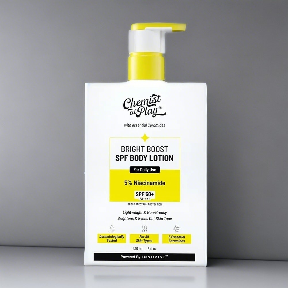 Chemist At Play Bright Boost Spf Body Lotion With 5% Niacinamide Spf 50+ PA++++ 236ml