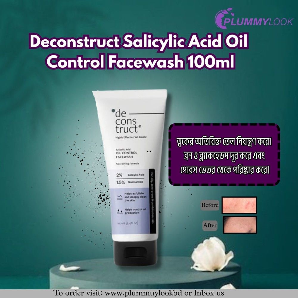 Deconstruct Salicylic Acid Oil Control Facewash 100ml
