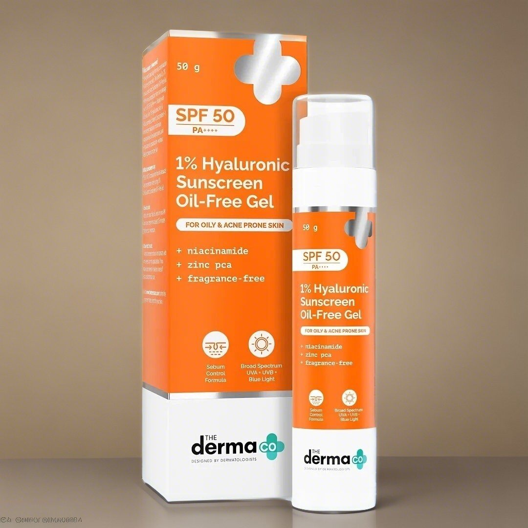The Dermaco 1% Hyaluronic Oil Free Gel Spf 50 PA++++ 50gm