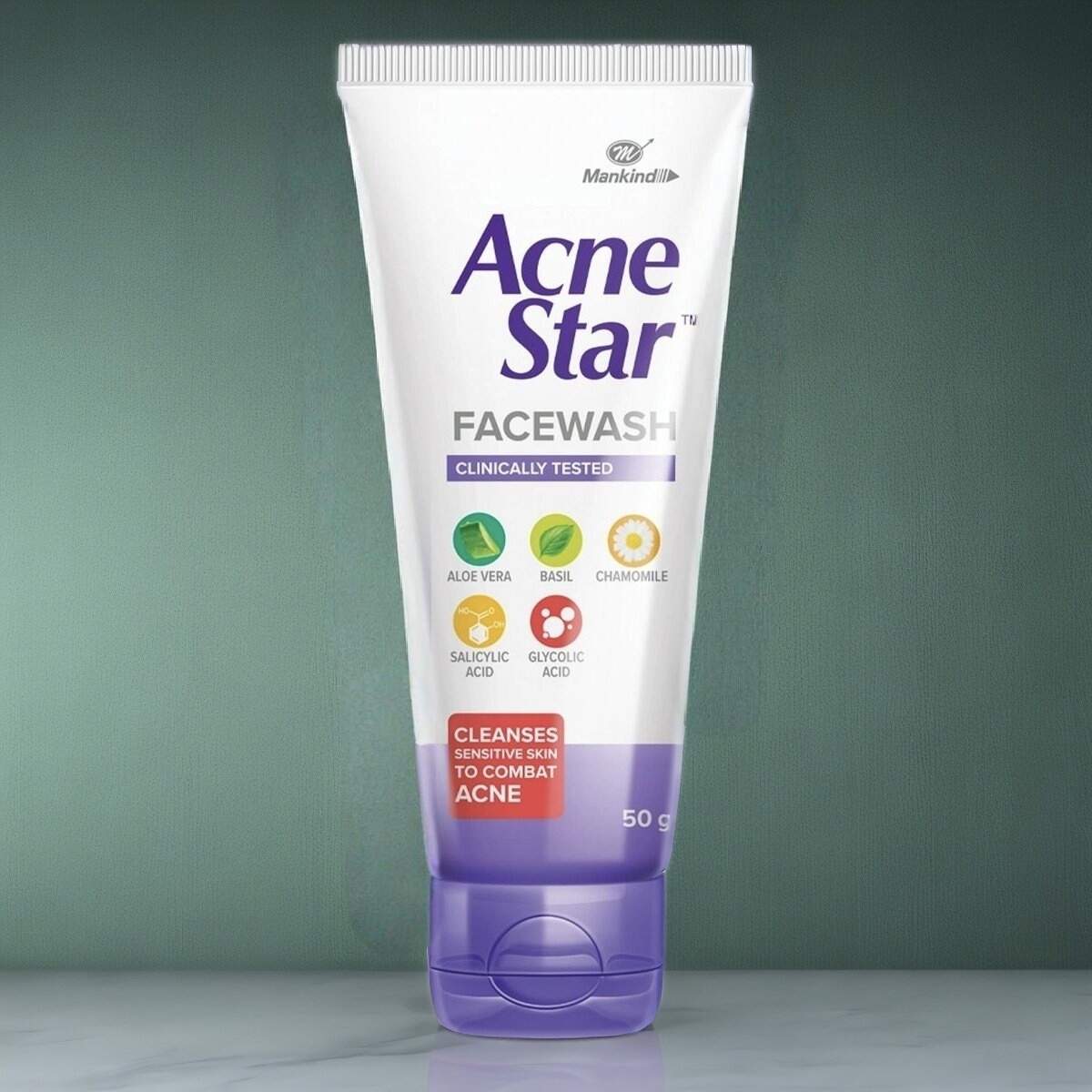 Mankind Acne Star Facewash 50gm