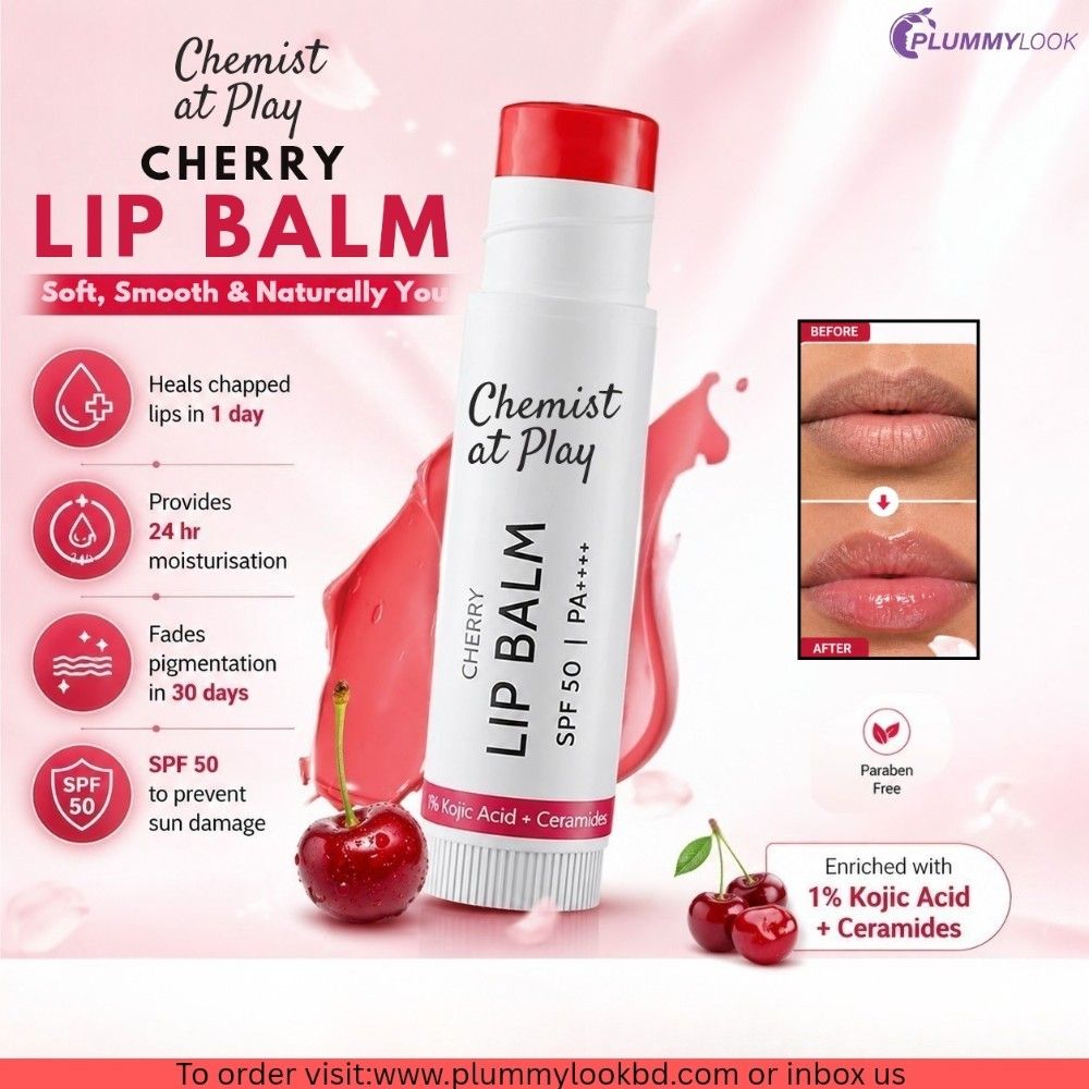 Chemist At Play Cherry Lip Balm Spf 50 PA++++ 10gm