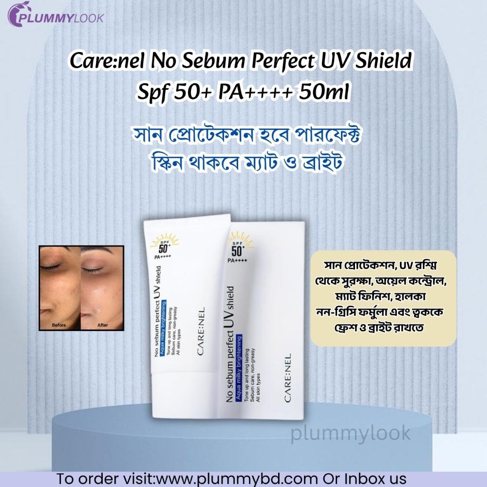 Care:nel No Sebum Perfect UV Shield Spf 50+ PA++++ 50ml