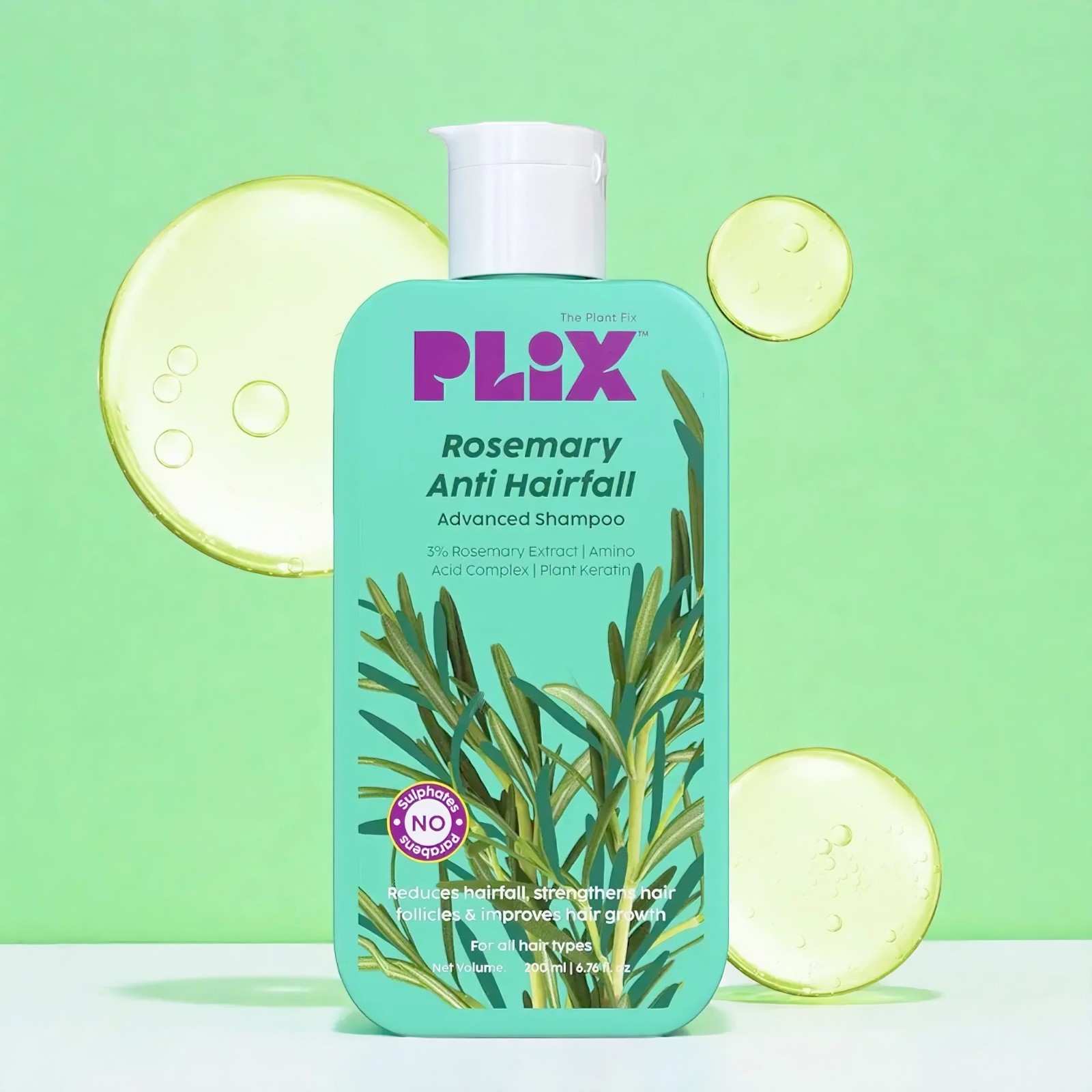 Plix Rosemary Anti Hairfall Advanced Shampoo 200ml