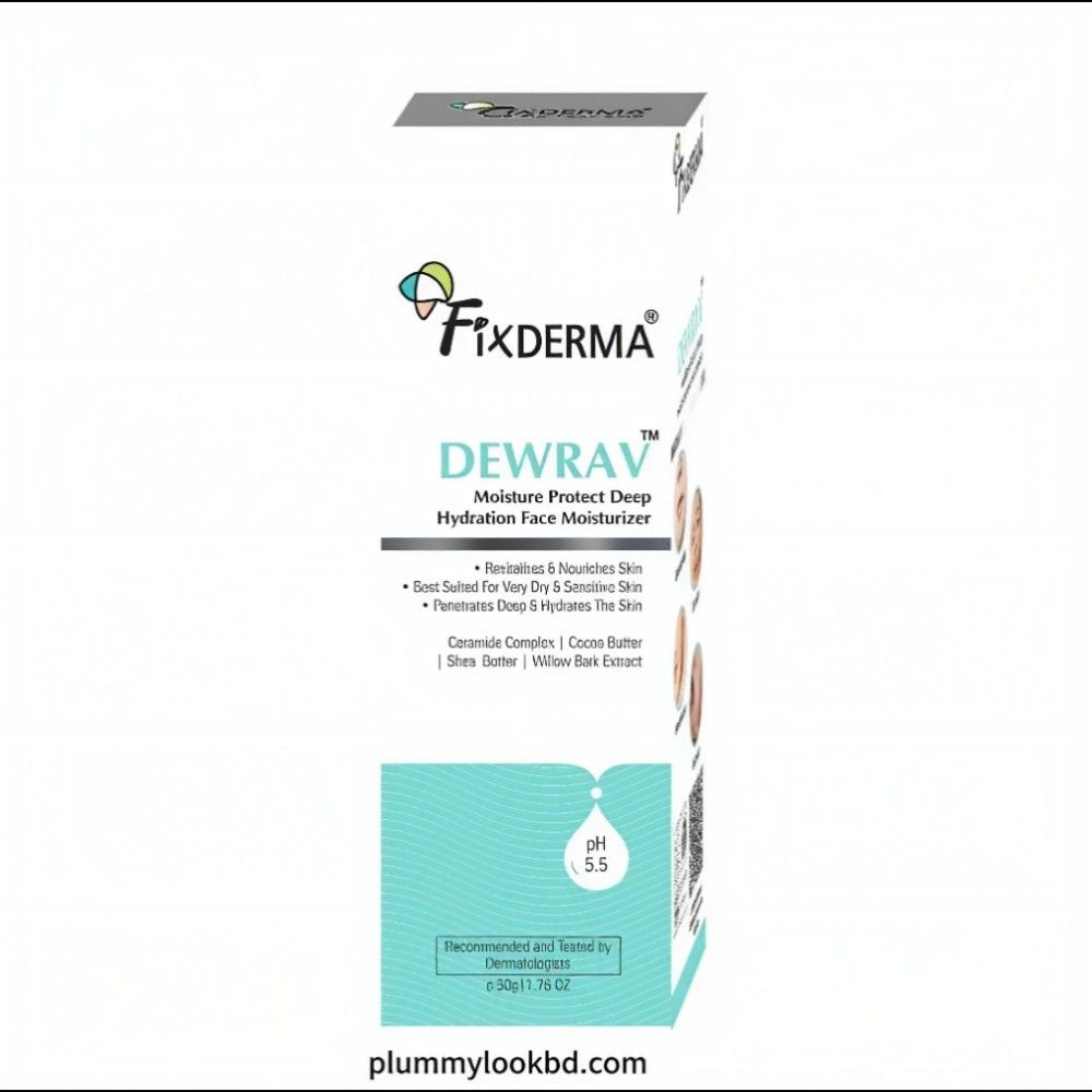 Fixderma Dewrav Deep Hydration Face Moisturizer 50gm