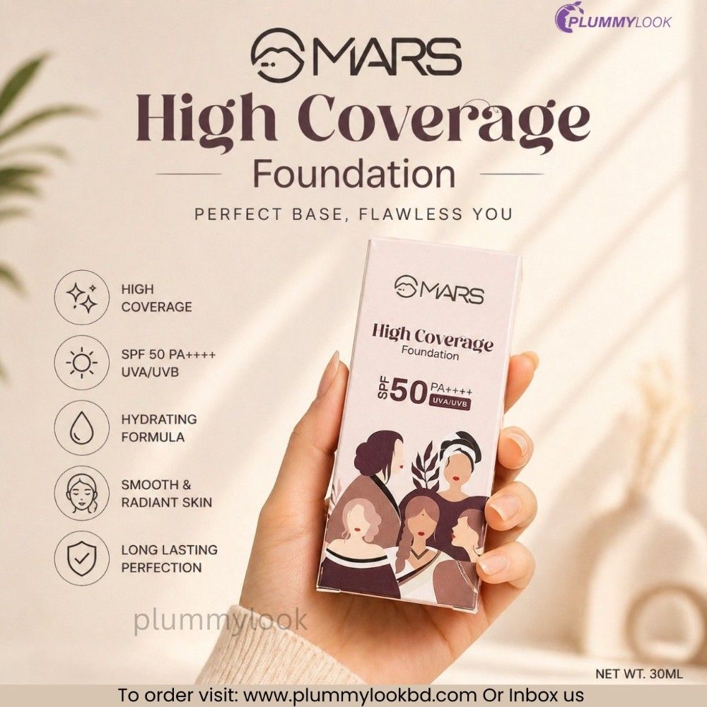 MARS High Coverage Foundation Spf 50 PA++++ 40ml